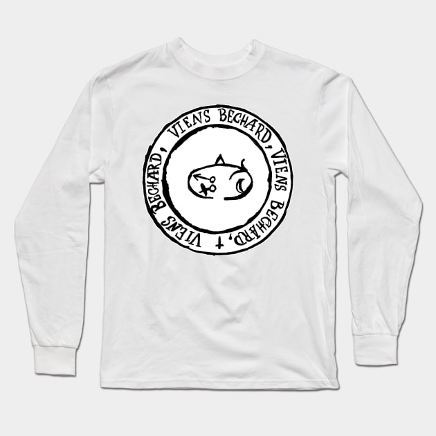 Dark and Gritty Seal of Bechard (black on white) Long Sleeve T-Shirt by MacSquiddles